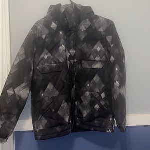 Burton white collection winter coat